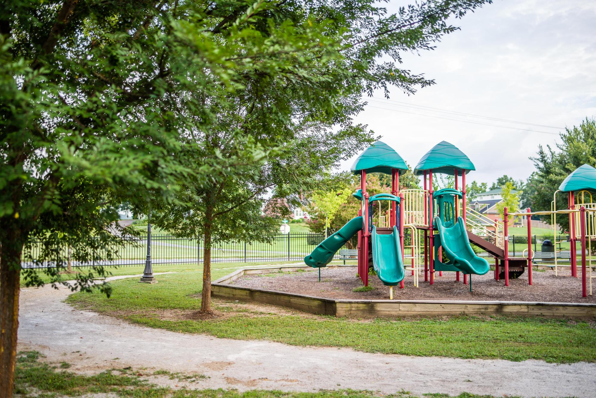 Playground with slides