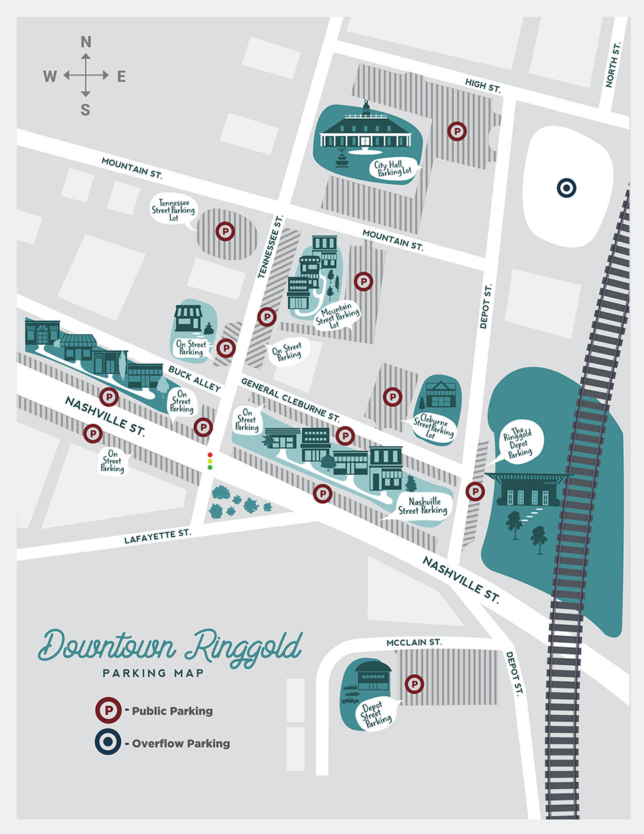 Ringgold Parking Map